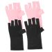FRCOLOR UV Fingerless Gloves 6 Pairs Nail Gloves Anti-uv Gloves Uv Prevention Gloves Half Finger Gloves Uv Nail Glove Protector Manicure Gloves Fingerless Nail Supplies Polyester - Buy Online on GoSupps.com
