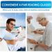 Shop LUFF 4Pcs Anti-Blue Ray Reading Glasses - Portable Ultralight 2.5X Readers | 1 Sun & 3 Black Options - International Shipping Available - Buy Online on GoSupps.com