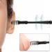 Spiral Ear Wax Remover Set - Metal 3PCS Ear Cleaner Kit - Double Ended Scraper Two-in-One Design (Black)