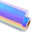 Holographic Vinyl White Opal Permanent Vinyl for Cricut - 12 Inch x 6 Feet White Adhesive Vinyl Roll for All Vinyl Cutter Craft Vinyl Christmas Vinyl Opal White 6ft 6 feet