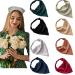 Elastic Chiffon Head Kerchief Bandanas for Women - Solid Color Hair Scarf Headbands (8 Options) | Boho Style - Buy Online on GoSupps.com