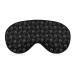 Line Footprints and Bones Sleep Mask for Women Adjustable Sleeping Eye Shades Cover with Elastic Strap