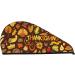 Thanksgiving Autumn Microfiber Hair Towel Wrap - Super Absorbent Coral Velvet Quick Dry Cap for Women with Long Curly & Thick Hair - Buy Online on GoSupps.com