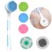 Shower Brush | Facial & Body Cleansing | Electric Silicone Massage Bath Brush Exfoliating Kit with Removable Handle & 5 Spin Brush Heads | Waterproof & Cordless USB Charge| Back Scrubber for Shower