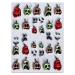 5D Halloween Nail Art Stickers Cartoon Ghost Pumpkin Skull Embossed Self Adhesive Nail Stickers Acrylic DIY Nails Art Supplies Decorations for Wome (30 pcs)