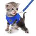 Femax dog harness for dogs anti-train breast harness Break-proof cat dishes with leash reflective puppy dishes adjustable for small dogs cats XS (breast 26-29 cm) blue