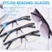 TERAISE Anti-UV Reading Glasses 4-Pairs Blue Light Blocking Readers | Men and Women | 3 Black + 1 Sun | 2.25x - Buy Online on GoSupps.com