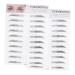 DRESSOOS 2pcs 3d Eyebrow Stickers Realistic Eyebrow Tattoos Ladies Suits Eyebrow Tool The Lazy Water Proof 6d