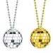 Vsilay 70s Style Mirror Disco Ball Necklace - Vintage Silver Costume Accessory for Women | Trendy eCommerce Shop - Buy Online on GoSupps.com
