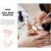 Cabilock 2 pi ces Palette Ongles Anneau pour Nail Art Palette M langeuse Portable R sine Blanche et Rose Outil Cr atif pour Maquillage Cosm tique et D coration DIY - Buy Online on GoSupps.com