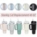 40oz Pink Stanley Tumbler Lid (2 Pack) - Splash Resistant Replacement Cover for Stanley Cup - Spill Proof Accessory - Buy Online on GoSupps.com