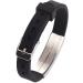 Blood Thinner Medical Alert ID Bracelet | Adjustable Silicone Wristband for Men & Women - Black - Buy Online on GoSupps.com