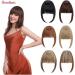Bangs Hair Synthetic Fake Blunt Air Bangs Clip in Hair Extensions Clip in French Bangs Straight Fringe False Hairpiece for Women Bangs Hair Clip(F12-613) - Buy Online on GoSupps.com