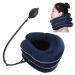 Inflatable break neck traction device adjustable effective and immediate neck support pillow - 3 layers of airbag 3 tubes design