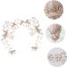 Didiseaon Bride Hair Braiding Hair Comb Bride Wedding Headdress Wedding Hair Clip Women Prom Headwear Rhinestone Hair Side Comb Queen Pearl Twist Flower Bridesmaid Alloy Material - Buy Online on GoSupps.com