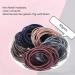 50 Pieces Metal-Free Hair Ties - 2mm Elastic Bands for Girls & Women - Durable Dark Color Ponytail Holders - Buy Online on GoSupps.com