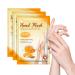Hand mask 3 pairs of moisturizing gloves with honey hand mask gloves Hand care Hands Moisture gloves Handmask Moisture gloves for dry aging cracked hands 0.33 g (3 pack)