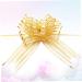 FRCOLOR 10pcs Golden Wedding Pull Flower Bows - Large Hand-Painted Gauze Decor for Weddings & Christmas - Perfect Gift Garland Decoration 74x5cm - Buy Online on GoSupps.com