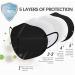 Wanwane Black KN95 Mask 20PCS - Breathable 5 Layer Safety Face Masks for Adults - Elastic Ear Loop and Nose Bridge Clip - Black 20pcs - Buy Online on GoSupps.com