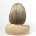 Short Straight Front Lace Wig for Women - Soft Chemical Fiber Hair with Adjustable Buckle - International Shipping Available - Buy Online on GoSupps.com