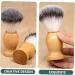 Angoily 4-Piece Stainless Steel Shaving Brush Scrubber Set for Men | Goatee & Beard Grooming Accessories | Wooden Handle & Soft Nylon Wool - Buy Online on GoSupps.com