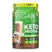 Keto Protein Powder with 10g MCT Per Scoop Dairy & Sugar Free 1g Net Carb Helps Ketosis Chocolate Flavour Lactose Free Plant Based Keto Protein Powder by Vegan Pure - 411g