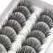 3D Stereoscopic Multilayer False Eyelashes Thick Natural Handmade Full Strip Lashes Style False Eyelashes for Gilr Beauty -Black - Buy Online on GoSupps.com