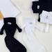 Hand-Holding Couple 3D Doll Funny Socks with Magnetic Suction - Unisex Funny Socks with Plastic Eyeballs - Black - Buy Online on GoSupps.com