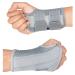 HYCOPROT Adjustable Wrist Supports Brace with 2 Metal Straps for Men and Women-Breathable Carpal Tunnel Wrist Splint for Relieve Tendonitis Arthritis Sprains L/XL(Pack of 1) Grey-Right Hand