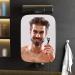 TOUCHBeauty Shower Mirrors for Men, 3X Magnification Shaving Mirror with Razor Holder, 360degree Swivel Bathroom Accessories for Men & Women 11" Size Version2.0 Black
