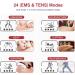 TENKER EMS TENS Unit Muscle Stimulator - 24 Modes Dual Channel Electronic Pulse Massager for Pain Relief & Muscle Strength - Rechargeable TENS Machine with 8 Electrode Pads - Buy Online on GoSupps.com