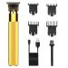 Surker Hair Clippers for Men Electric Pro Li T-Blade Trimmer Cordless Rechargeable(Gold)