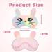 Kids Plush Sleep Mask 3-Pack - Colorful Rabbit Style Eye Cover for Girls - Buy Online on GoSupps.com