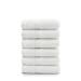 Villa Celestia Premium Wash Cloth 100% Cotton White Wash Clothes for Body and Face-Soft & Luxury Cloths for Washing Face Face Towels for Bathroom 650 GSM Wash Cloths Pack of 6 (12X12) Wash Cloth - Pack of 06 White