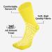 X-Large Non-Slip Hospital Socks (6 Pairs) - 360 Tread - Fall Prevention for Patients - Medical Grade Gripper Socks - Yellow - Buy Online on GoSupps.com