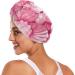 Pink Seashells Hair Towel 2 Pack - Super Absorbent Quick Drying Turbans for Women & Girls - Buy Online on GoSupps.com