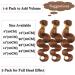 Buy 100% Unprocessed Brazilian Chestnut Brown Body Wave Hair Bundles - 22 Virgin Hair Weave Extensions - Buy Online on GoSupps.com