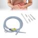 Silicone input hose accessories for intestinal cleaning long silicone hose 4 reusable tips in different sizes controlled water flow for enema for intestinal poisoning switch glass
