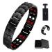 Magnetic tab for Losing Losing Set Magnetic Band Titanium Power Magnetic Bracelet Magnetic Titan Steel Arm Band for Men with Awmband Length Counter and Jewelry Castle