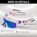 IKTOD UV400 Polarized Sports Sunglasses for Men and Women - Blue Lens Flag Frame | Windproof Cycling and Driving Sunglasses - Buy Online on GoSupps.com
