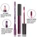 EVpct 2Pcs Purple Plum Matte 24-Hour Liquid Lipstick & Lip Liner Makeup Set - Dark Red Berry Tint, Waterproof & Long-Lasting - 0.21 Fl Oz (Pack of 2) - Buy Online on GoSupps.com