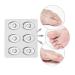 Transparent Self-Adhesive Silicone Foot Cushions - 36Pcs Oval Gel Corn Rings for Pain Relief and Protection in High Heels - Buy Online on GoSupps.com