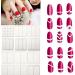 24 Sheet Nail Art Sticker Manicure Tool Nail Art Stencils French Tip Guides Stickers Form Fringe Guides Vinyl - Buy Online on GoSupps.com