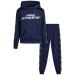 Pro Athlete Boys Sweatsuit Set - 2 Piece Fleece Pullover Hoodie and Jogger Sweatpants (8-16) Navy 14-16