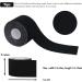 Kinesiology Tape Athletic Tape Elastic Therapeutic Sports Tape for Pain Relief Muscle Recovery and Joint Support Shoulder Knee Tennis Elbow Ankle Support Waterproof Breathable Latex Free 2" x 16.4 feet Per Roll Black Black 1 - Buy Online on GoSupps.com