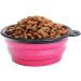 Foldable Silicone Dog Bowl - Portable Water & Food Bowl for Travel | S (Orange) - Buy Online - Buy Online on GoSupps.com