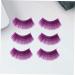 FRCOLOR Devise 9 Pairs Halloween Fiber Of Dramatic Girls Mascara Costuem Magnetic Eyelashes Woman Flash Cosmetics Shining Carnival Purple Synthetic Up Black Eyelash Beautiful Size 1x3pcs purplex3pcs - Buy Online on GoSupps.com