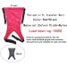 Red Patient Mobility Strap for Adults | Divided Legs & Handles | Supportive Aid for Moving Seniors & Patients - Buy Online on GoSupps.com