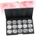 FOMIYES 3pcs 15 Eyeshadow Palette Estuche De Maquillaje Travel Cosmetic Case Travel Makeup Case Empty Makeup 1 count (Pack of 1) Silverx3pcs - Buy Online on GoSupps.com