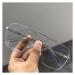 Zjdydy reading glasses anti-blue reading glasses for women double jet glasses with a large frame men's street shooting glasses (anti-blue reading glasses for women double color: silver size: +1.0) Silver 1